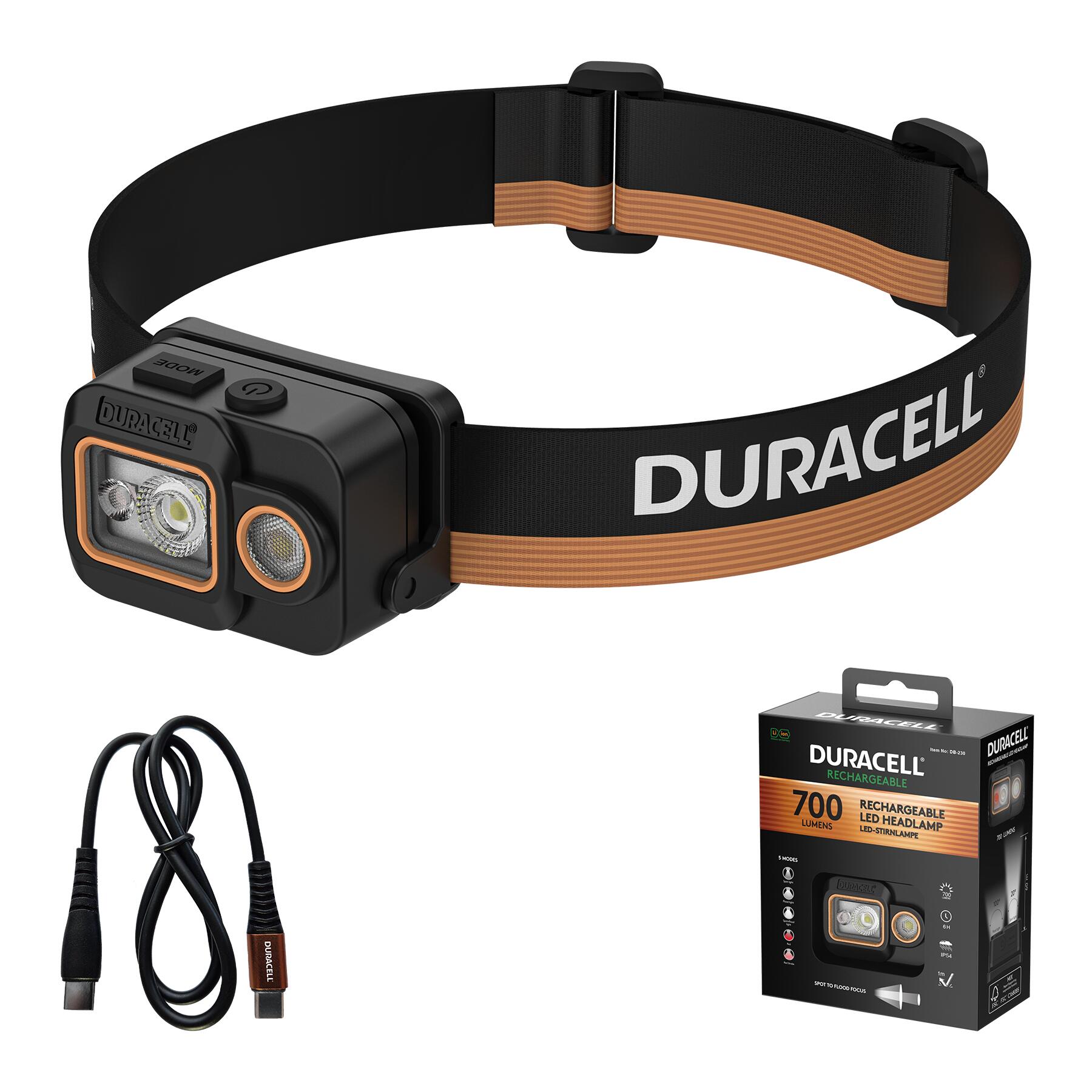 DH700R - 700 lm LiPo Stirnlampe 4/5