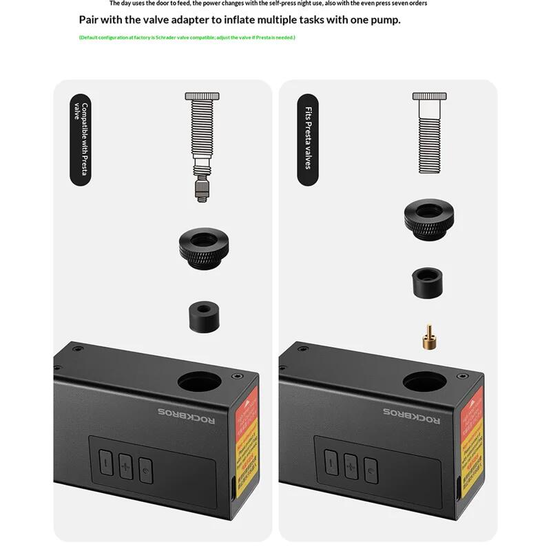 Mini elektrische luchtpomp 120PSI voor fiets/basket 2/2