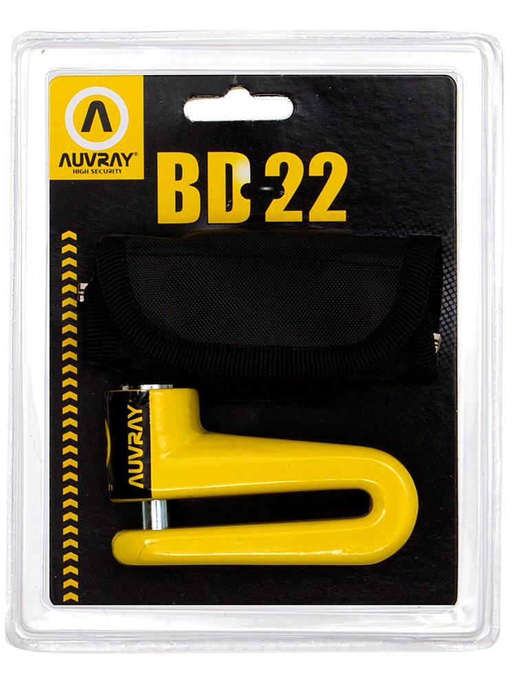 Blokada  na tarczę BD22 - żółta, średnica bolca 10mm AUVRAY 2/3