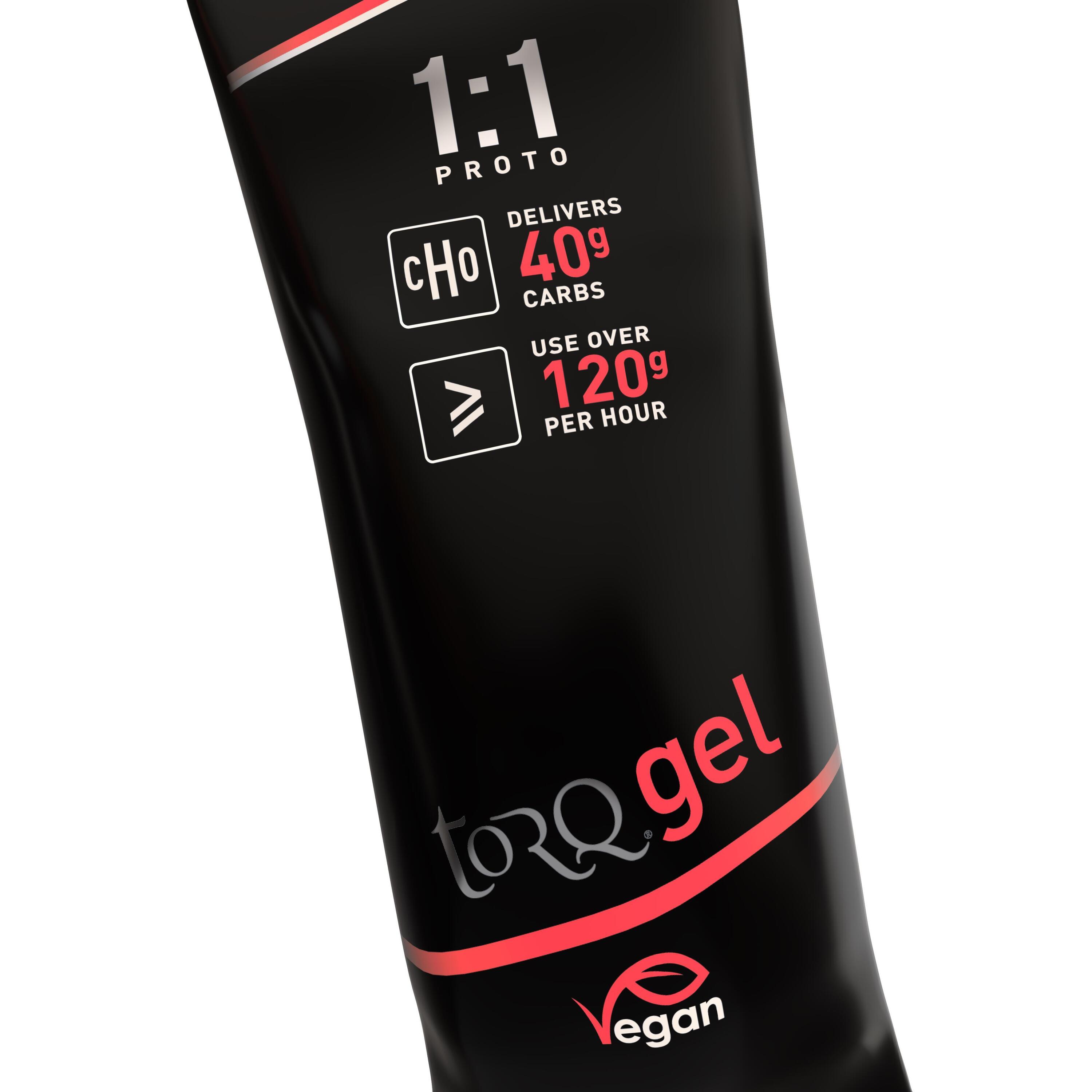 Gel energético 1:1 fresa yogur caja 12 unidades con electrolitos 3/5