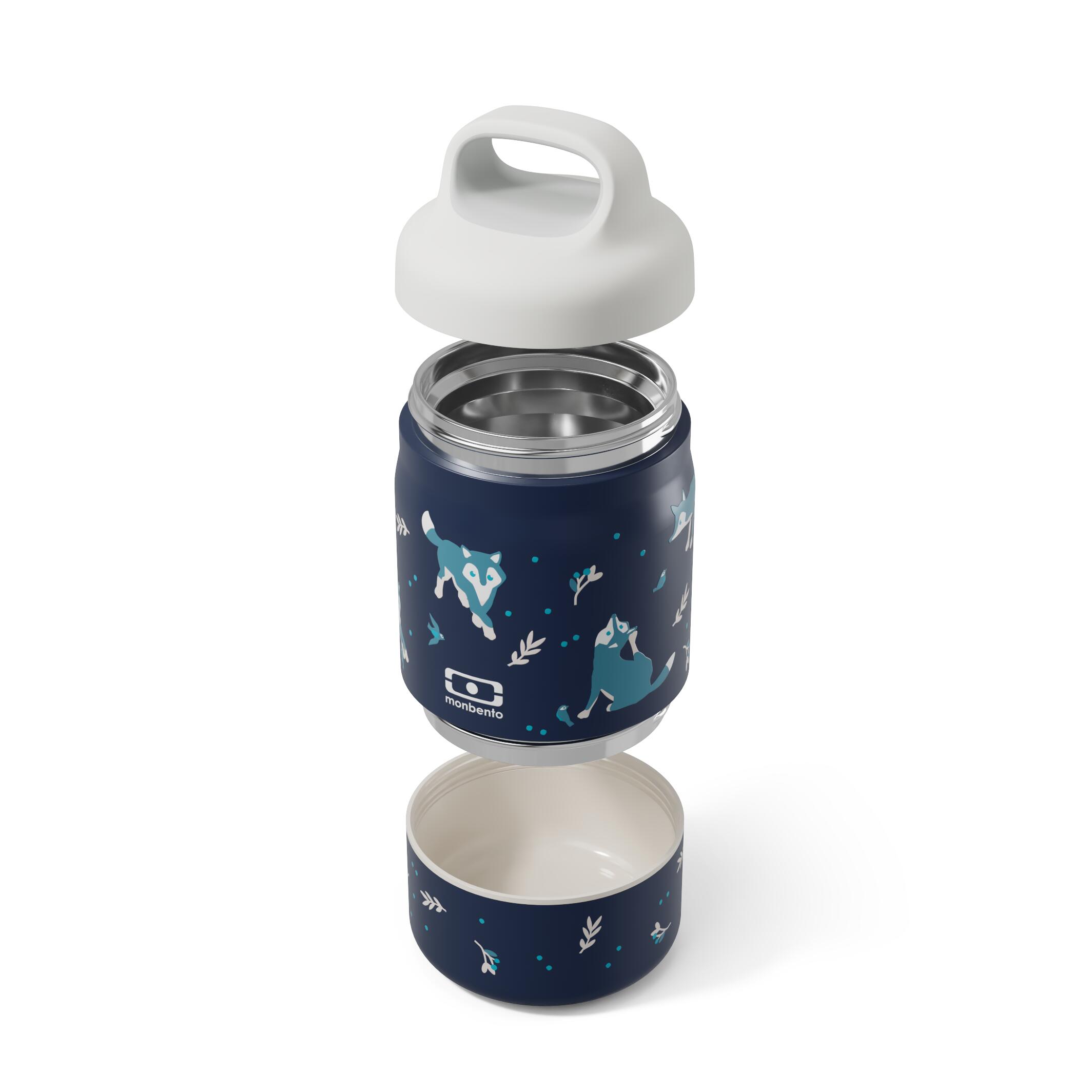 Fiambrera térmica con 2 compartimentos 500 ml |Niños | Escuela, picnic | Handy 3/6