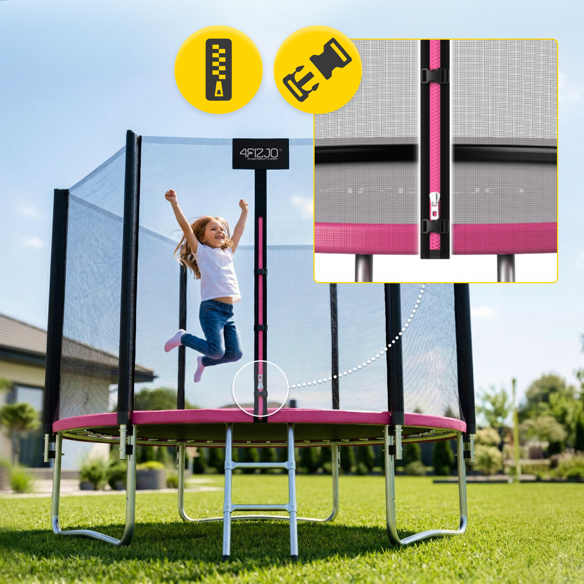 Trampolína se sítí 252 cm 8FT 2/7