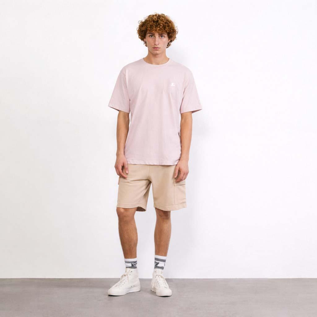 T-shirt Iconic ricamata ROSA CHIARO 4/4