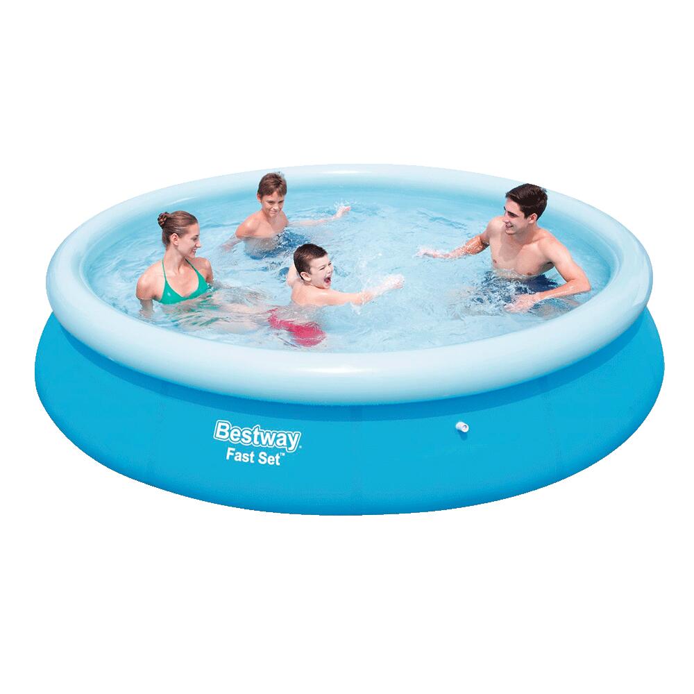 Bestway Piscine gonflable ronde Bestway Fast Set 366 x 76 cm bleu 5/6