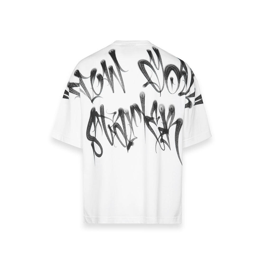 T-shirt Relaxed fit Graffiti Statement BIANCO 2/6