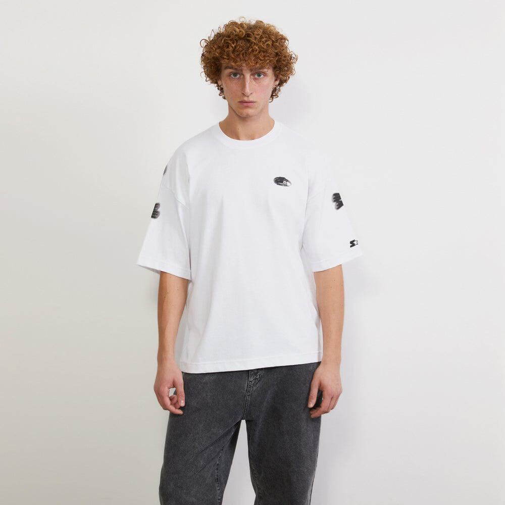 T-shirt Relaxed fit Graffiti Statement BIANCO 4/6