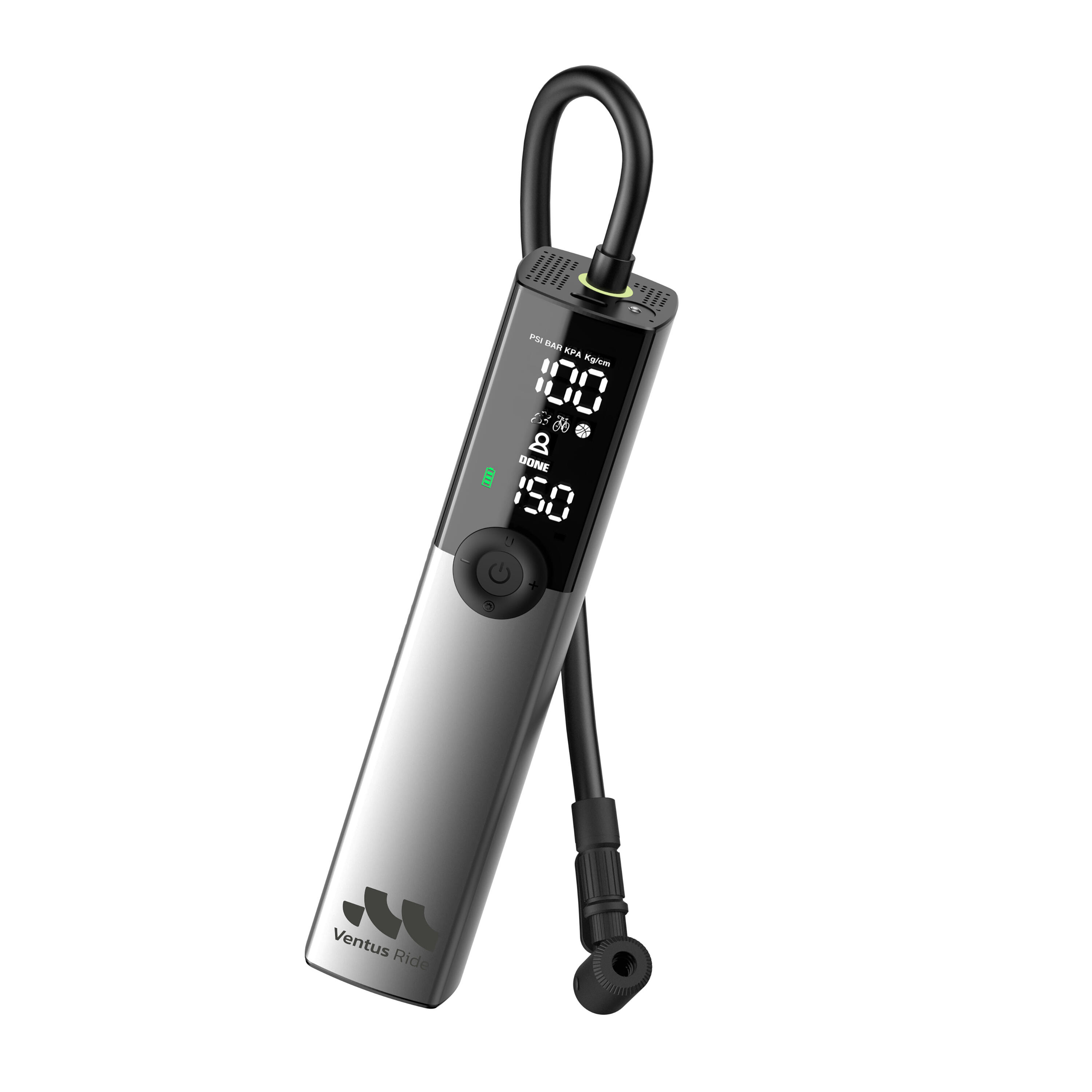Woowind Ventus Ride inflador portátil gris metalizado 5/5