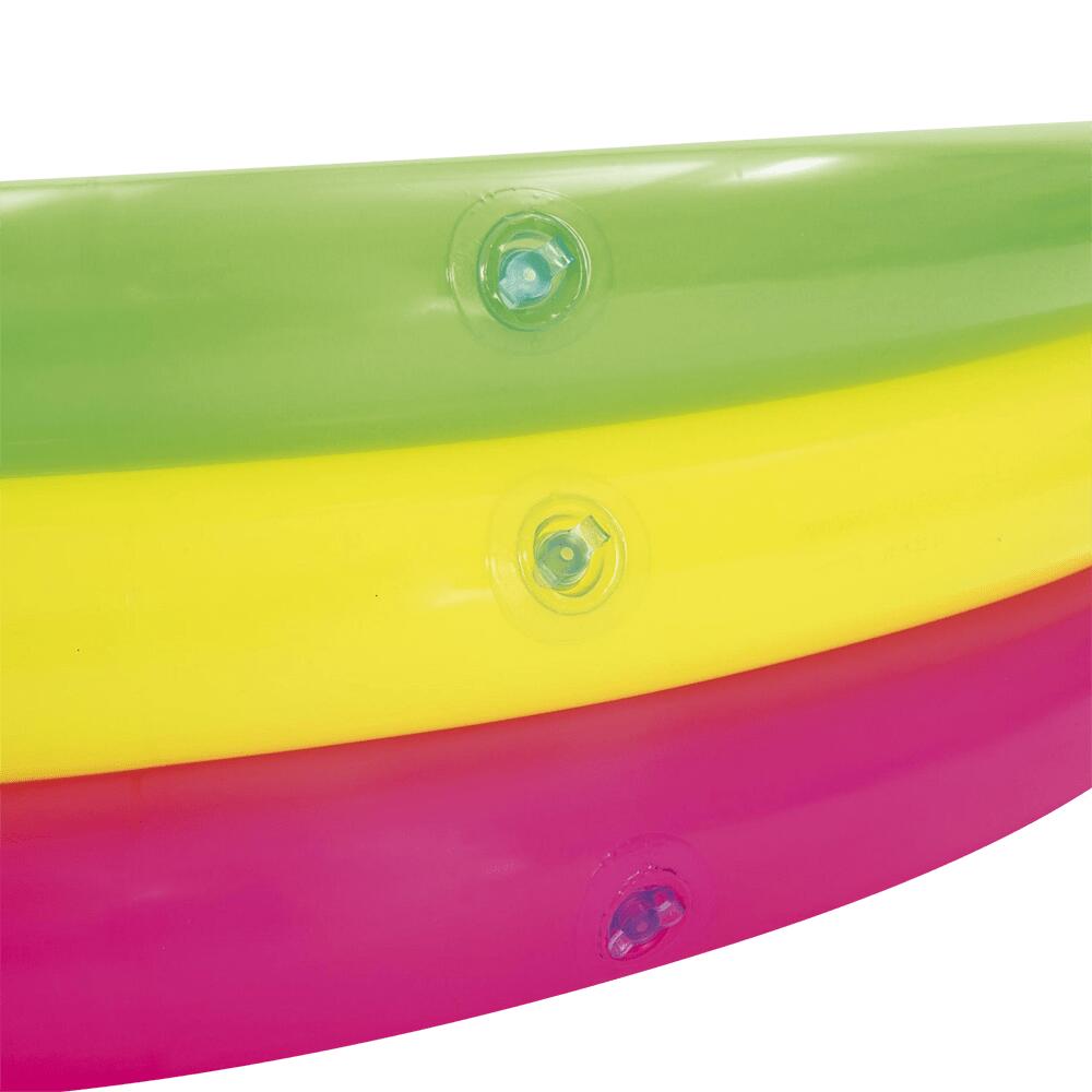 Piscina inflável infantil 3 aros com fundo acolchoado 6/6