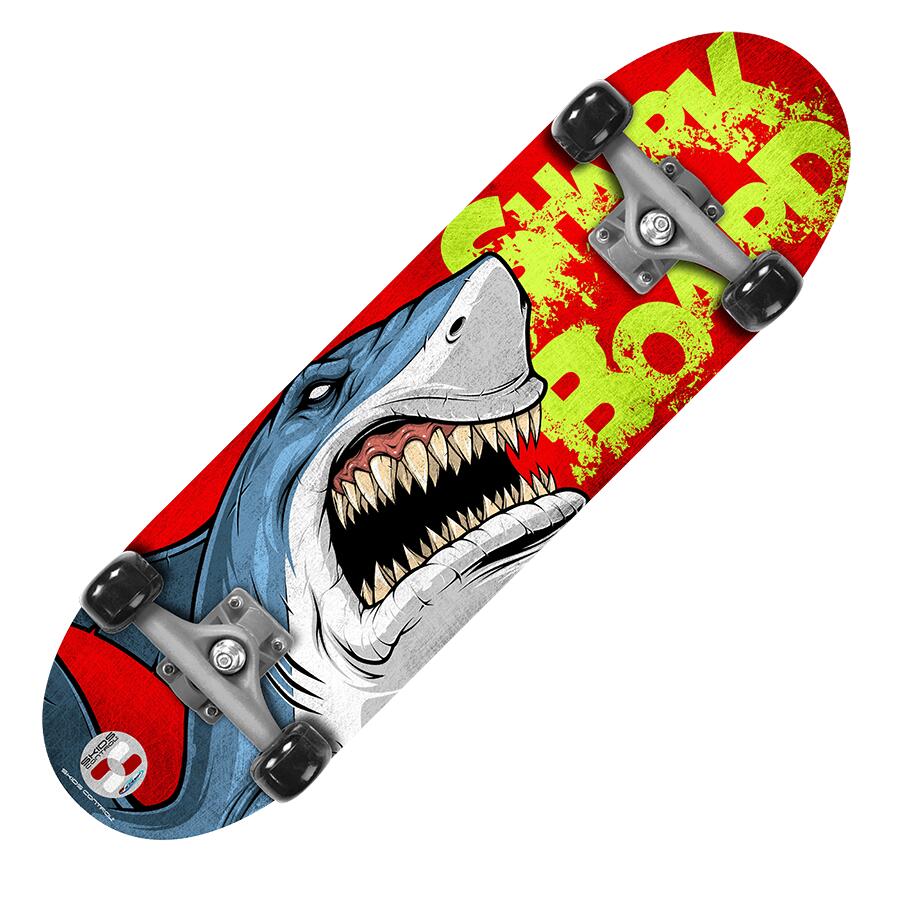 Skateboard 28x8 pollici Skids Control nero 3/6