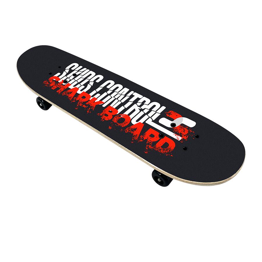 Skateboard 28x8 pollici Skids Control nero 4/6