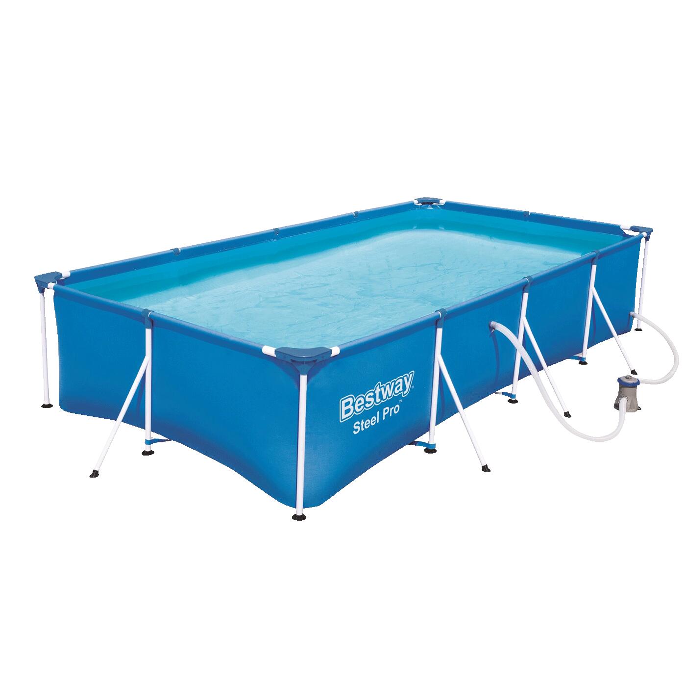 Steel Pro Schwimmbecken 400x211x81 cm (Set) 1/6