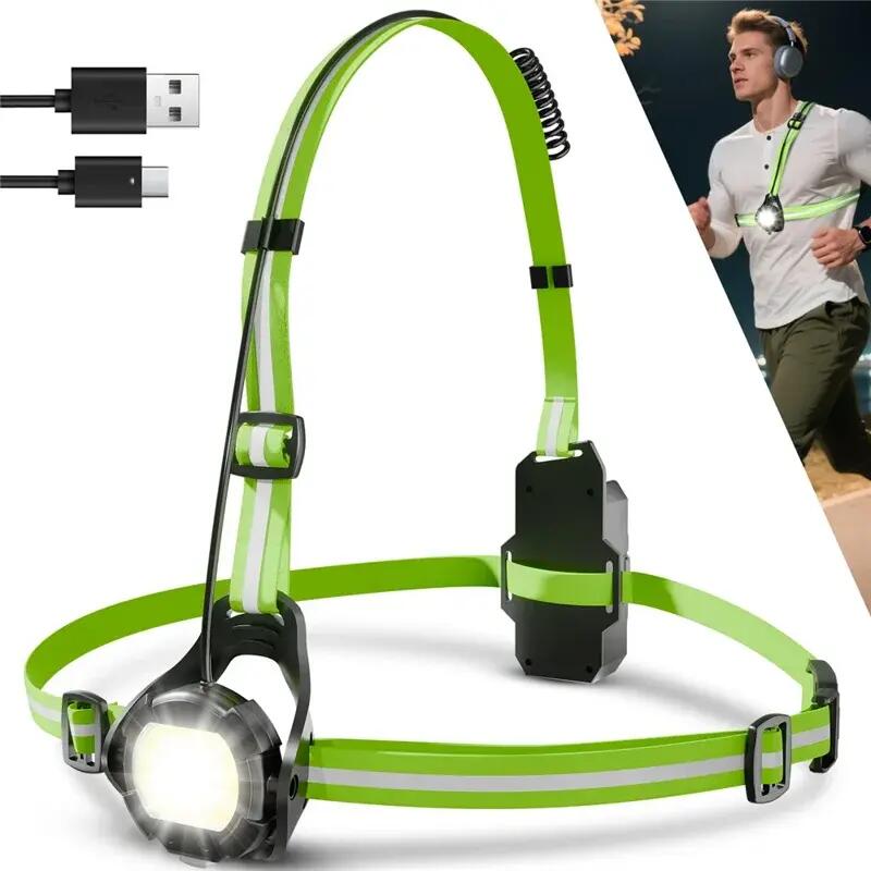 500 lumens chest warning light cycling