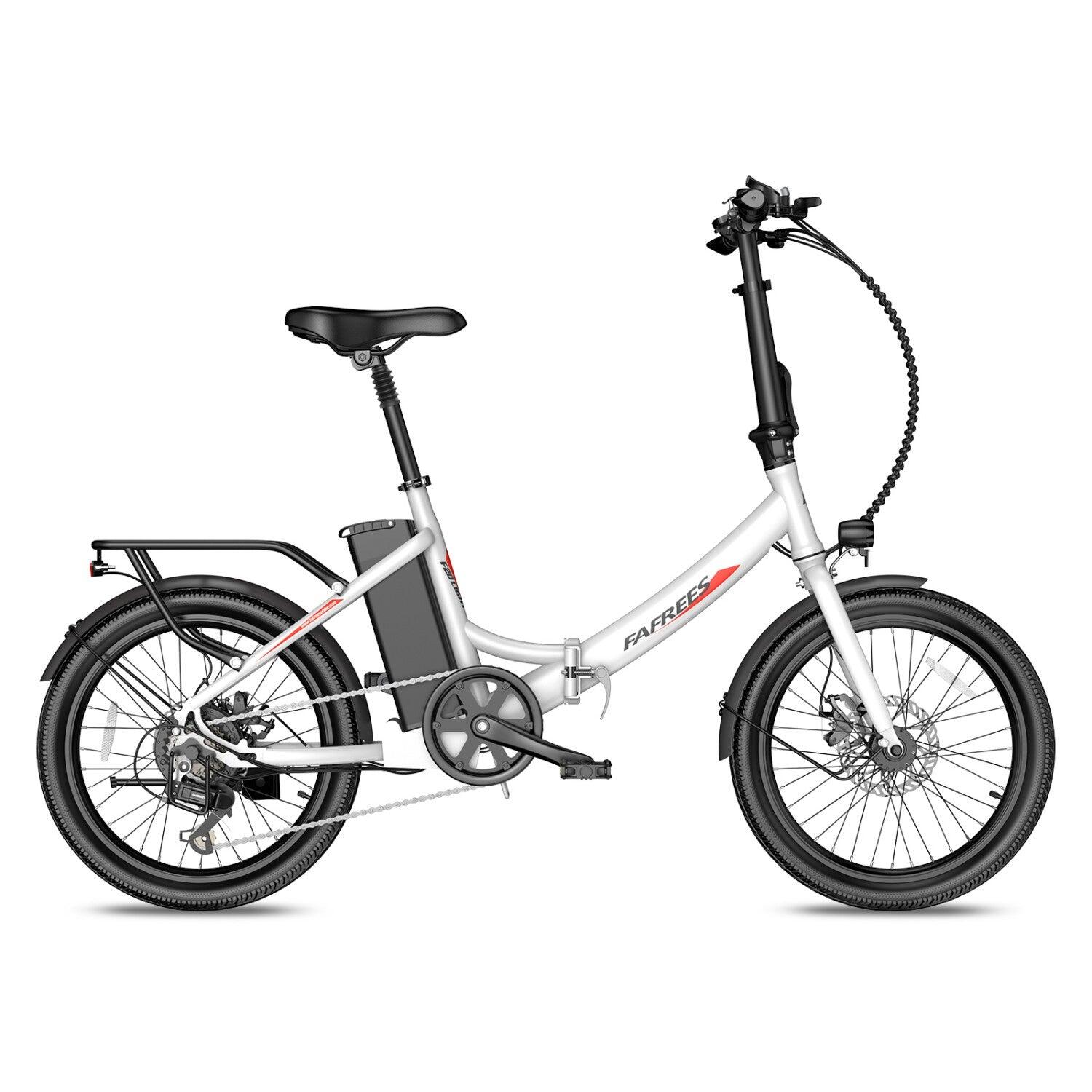 Bicicleta Elétrica FAFREES F20 LIGHT 250W 36V20Ah 20" Branco 3/5