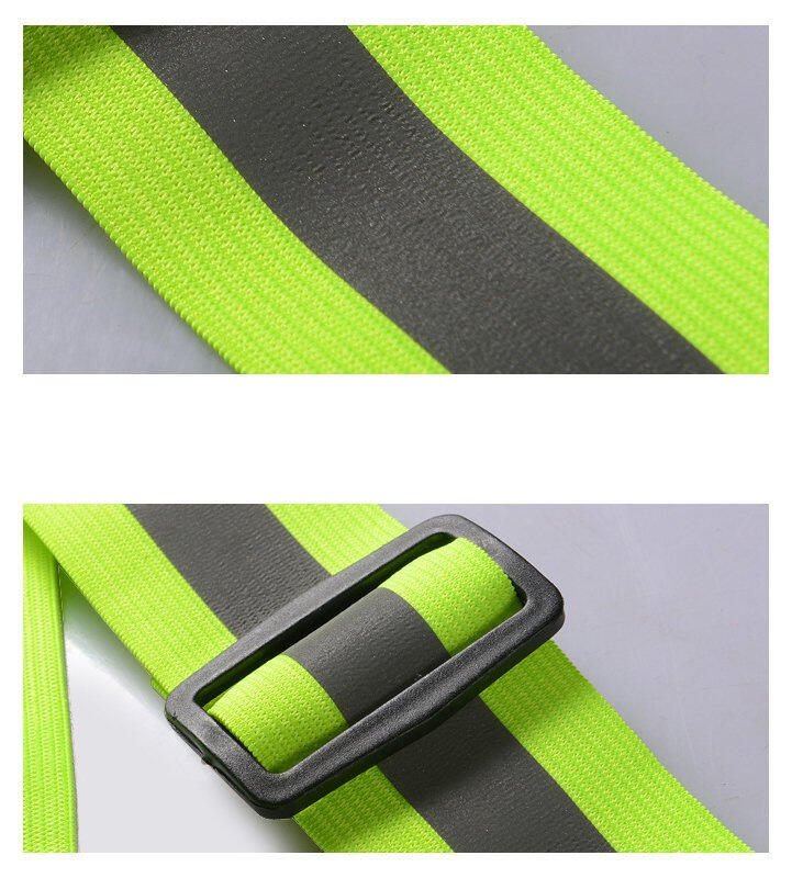 Hurtel reflecterende band verstelbaar voor fietsers en hardlopers 6/7