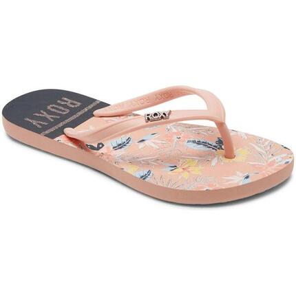 Chanclas para niñas Roxy Viva stamp en color rosa