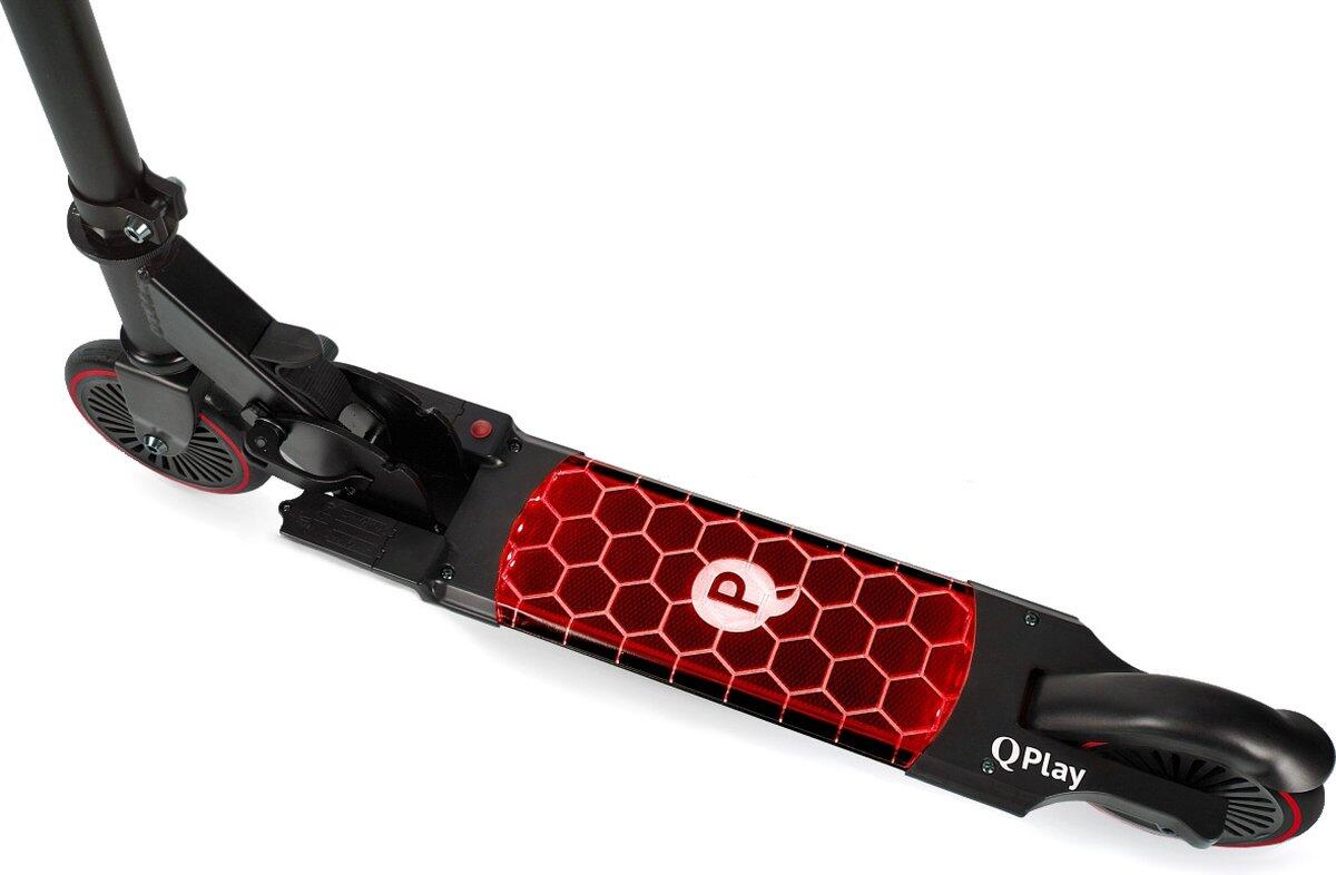 Qplay Honeycomb Patinete Infantil - LED Luminoso - hasta 50 kg - Aluminio - Rojo 6/6