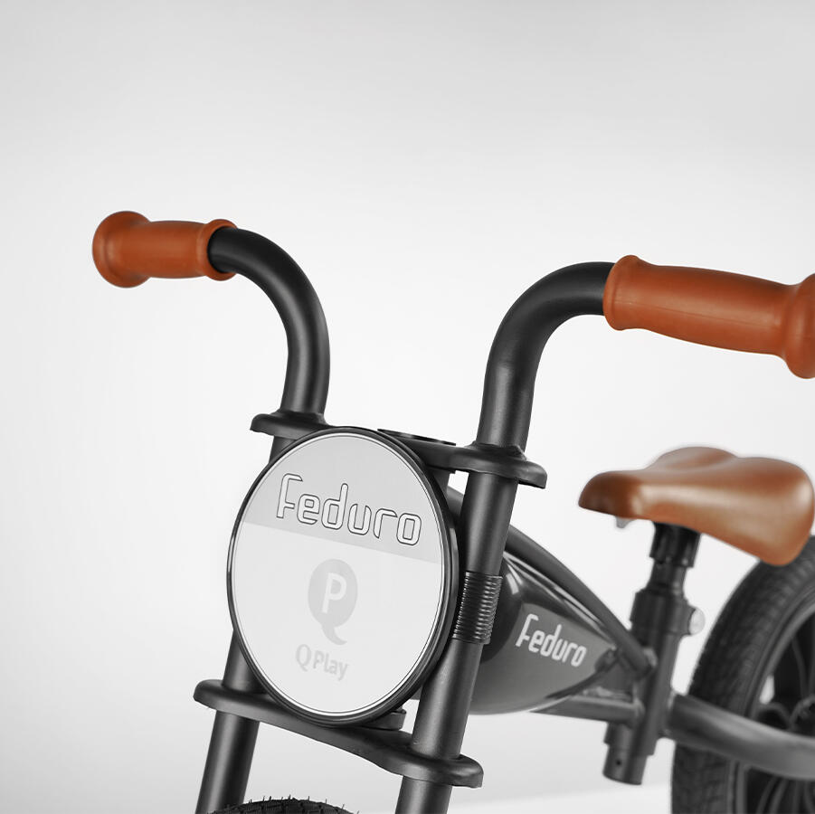 Qplay Feduro Bicicleta de Equilíbrio 12 polegadas - Bicicleta Criança - Preto 6/7
