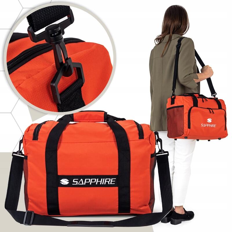 Torba sportowa podróżna turystyczna z paskiem Sapphire ST-170 24l 40x30x20cm 3/7