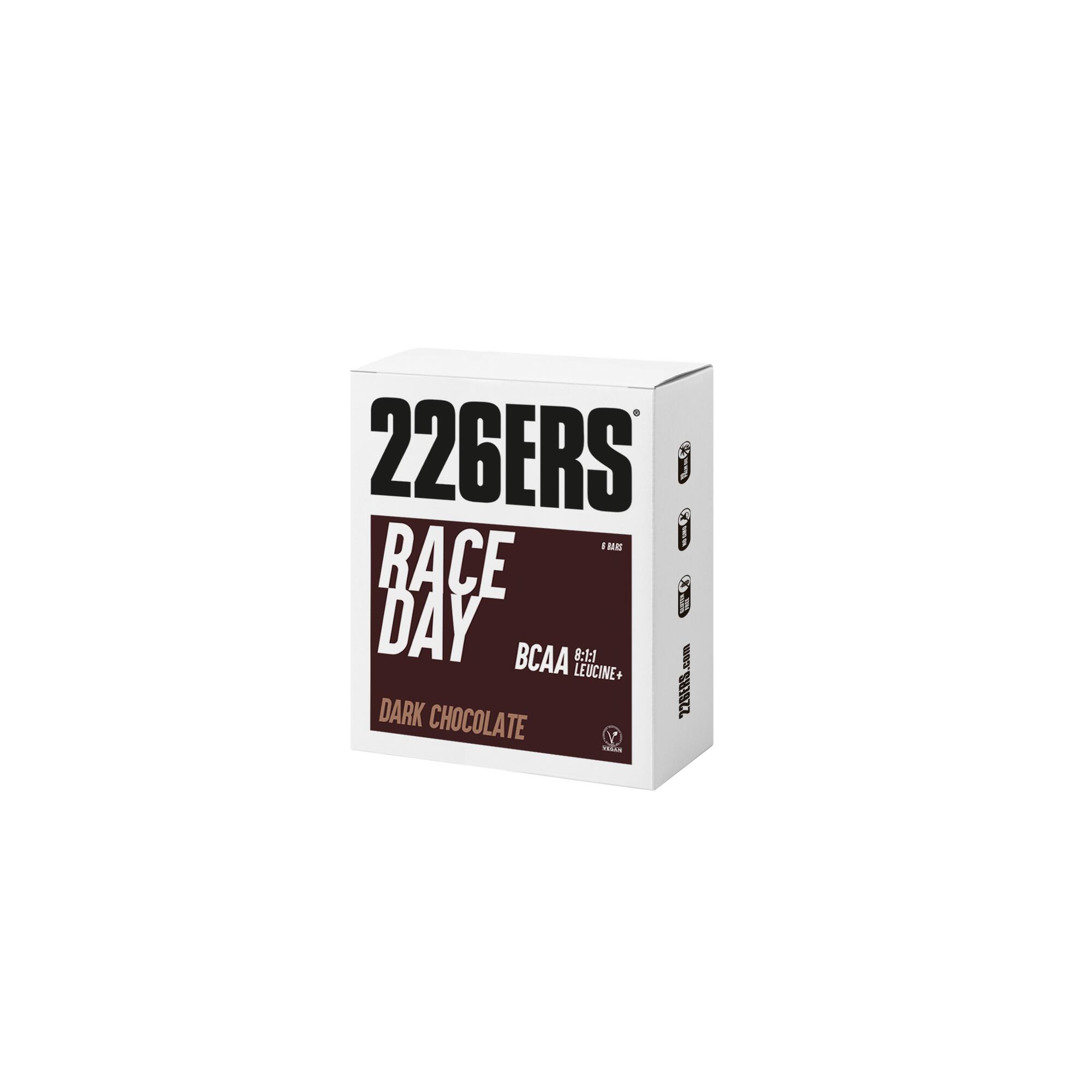 BOX 6 RACE DAY BAR BCAA 40g - Barrita Energética Vegana 3/4