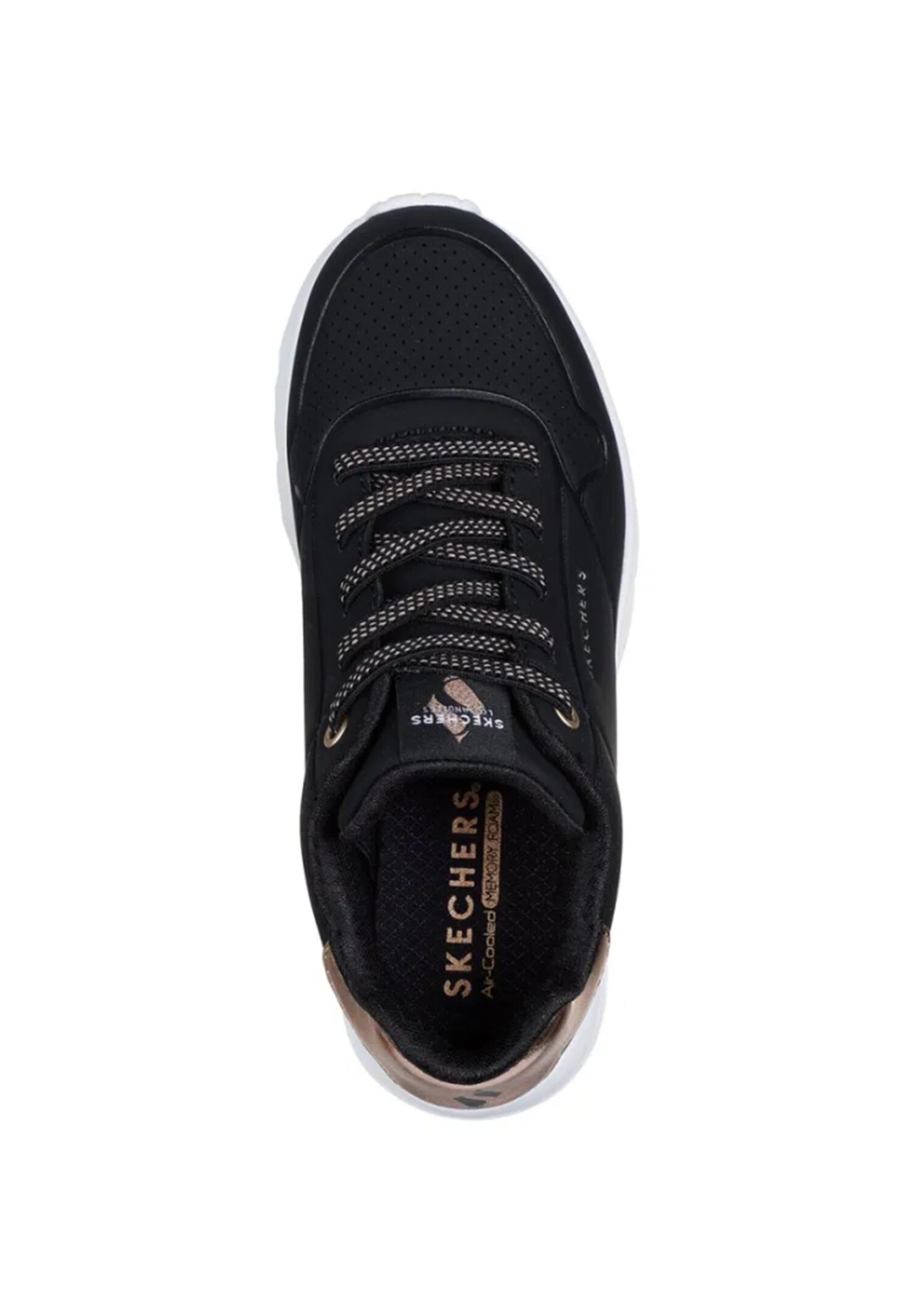 Buty SKECHERS UNO LITE-METALLIC MO Czarny 3/15