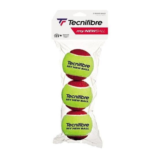 Set di 3 palline da tennis per bambini Tecnifibre My new ball