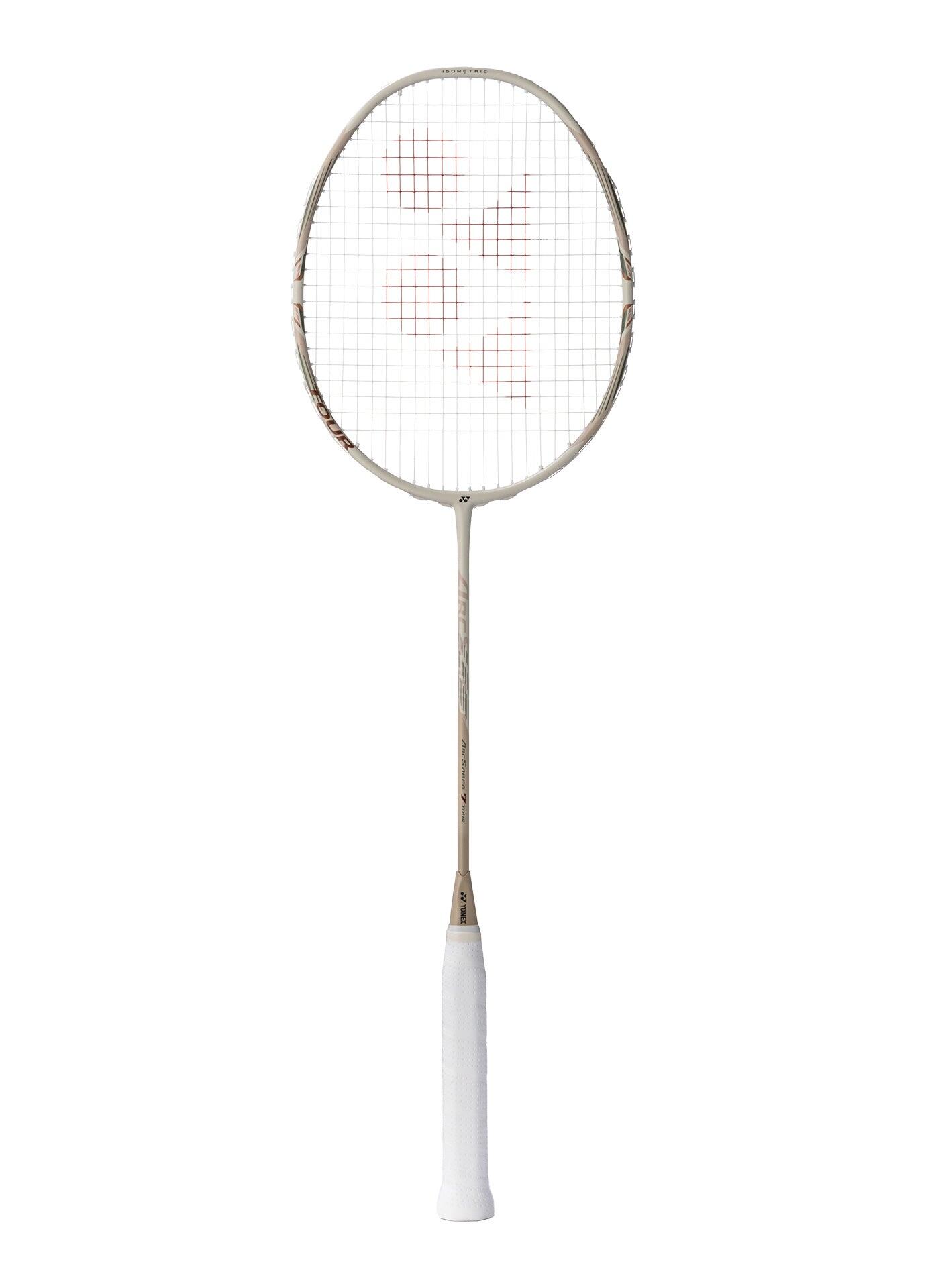 BADMINTON STRUNG RACQUET ARCSABER 7 TOUR ARC7-TEX LIGHT BEIGE