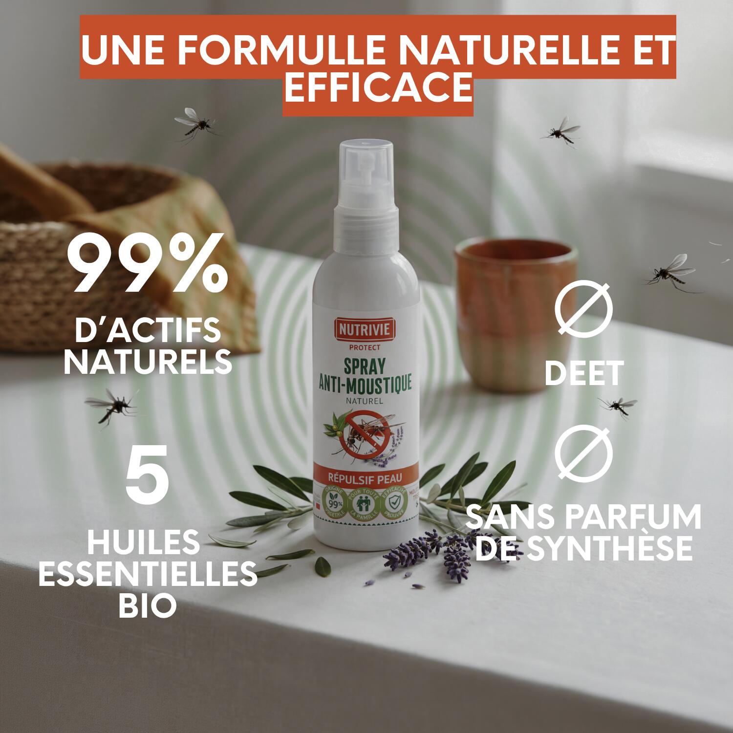 Spray Anti-Moustique Naturel - Pour toute la famille 3/5