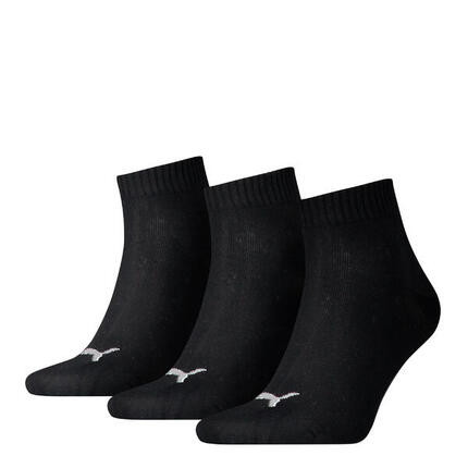 Quarter Socken 3 Paar weich komfortabel Herren Damen Unisex - Soft Cotton