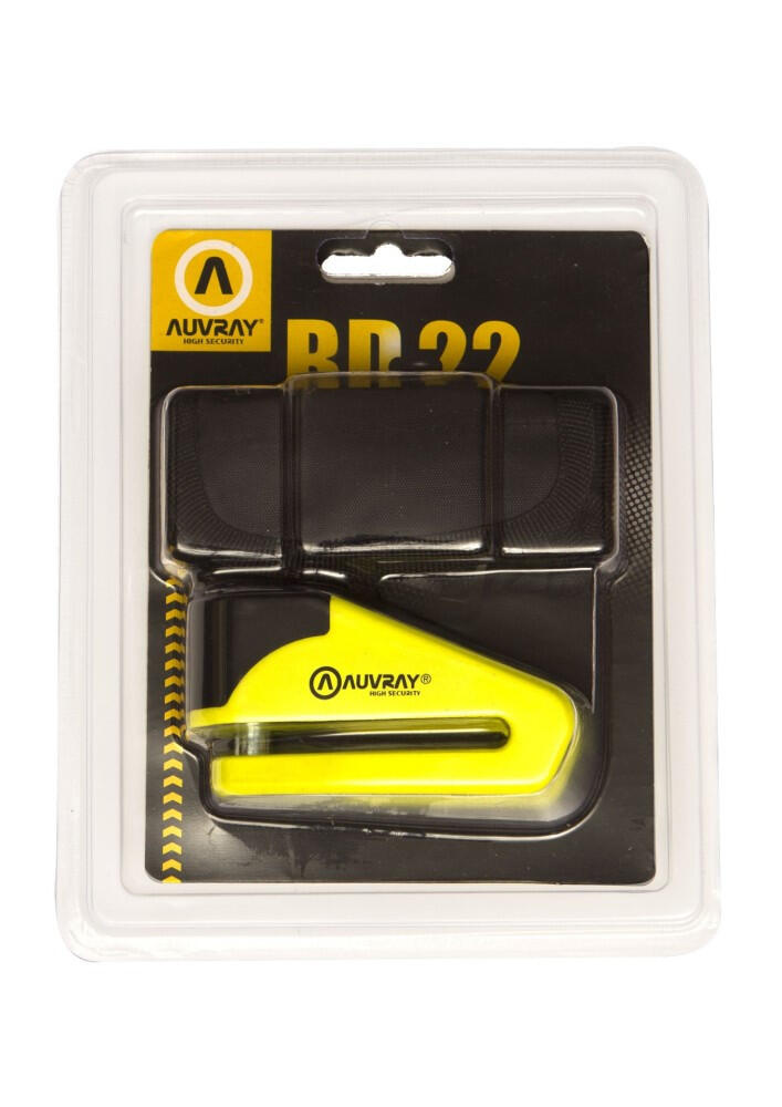 Blokada na tarczę BD210 - żółta, średnica bolca 10mm AUVRAY 2/3