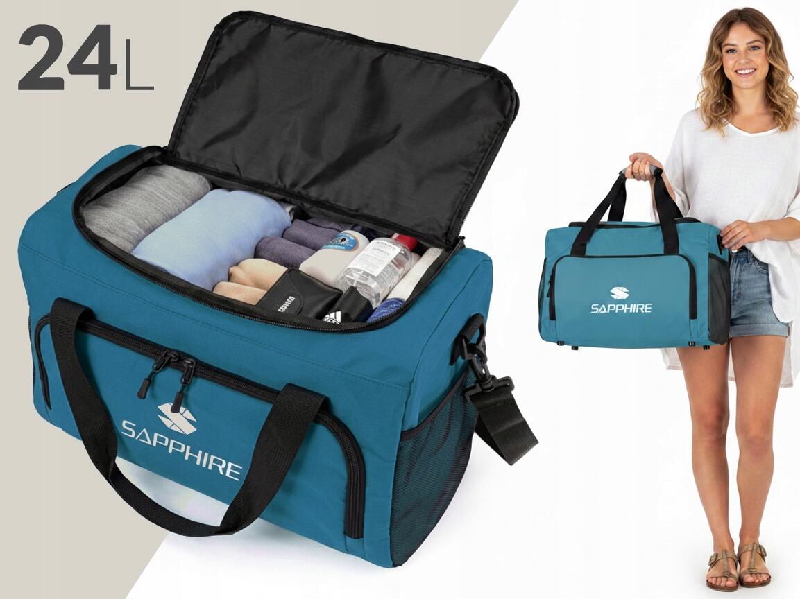 Torba sportowa podróżna turystyczna z paskiem Sapphire ST-170 24l 40x30x20cm 4/7