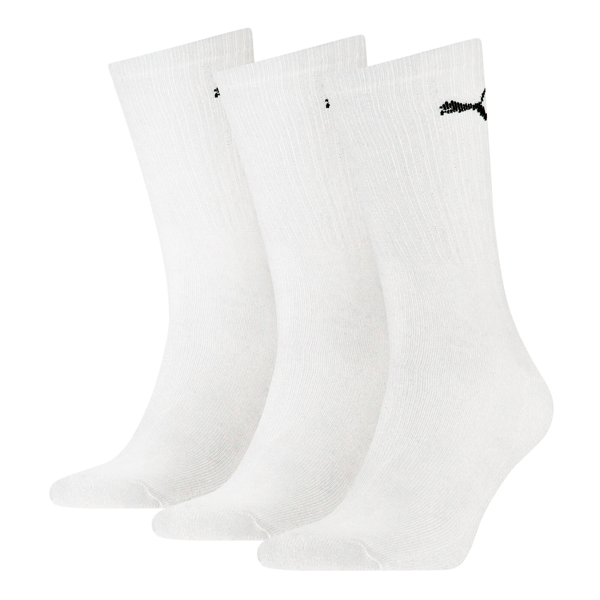 Sosete unisex Puma Crew Socks 3 Pack, Alb