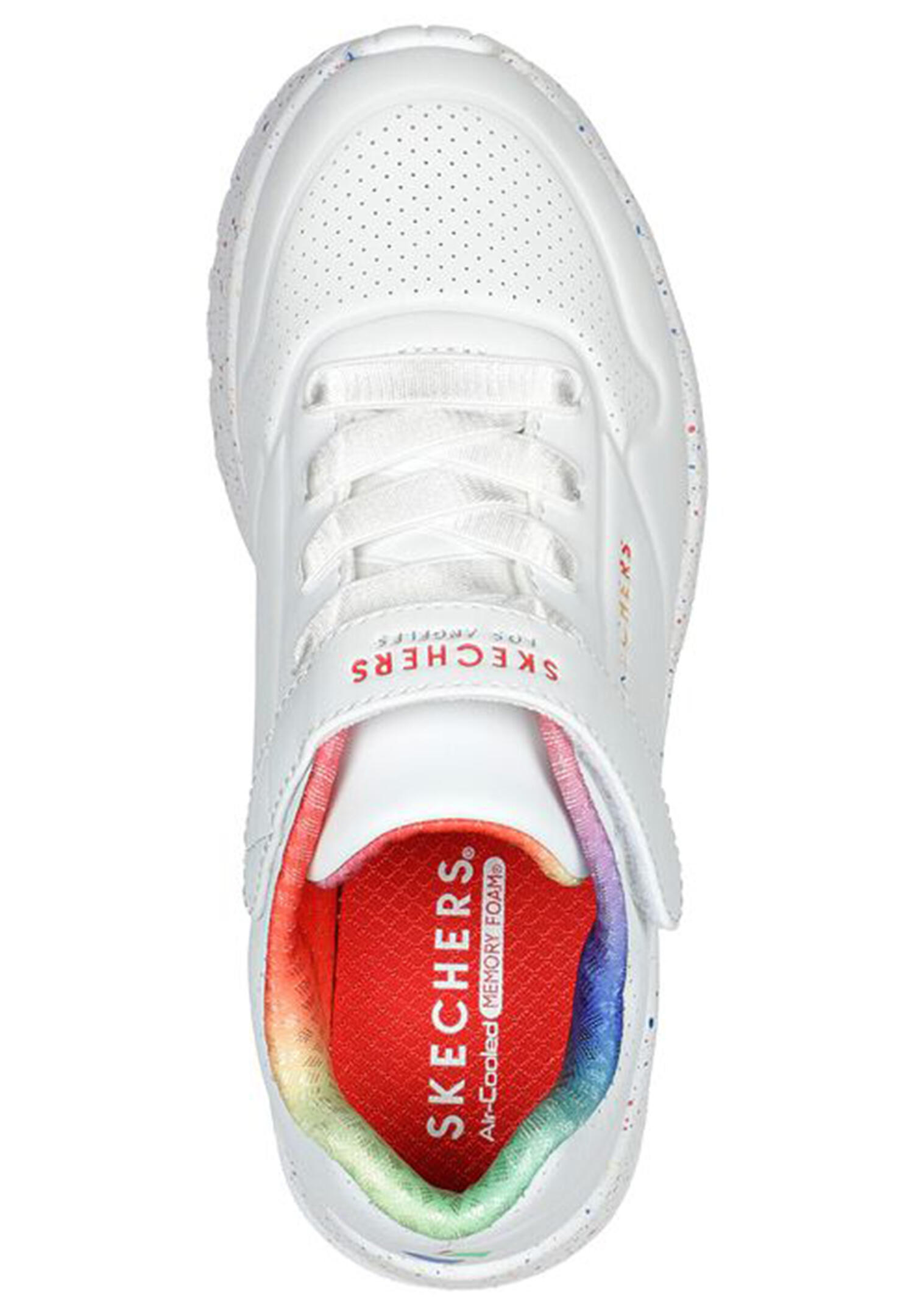 Skechers Kids Uno Lite - RAINBOW SPECKS Sneaker 310457L Weiß 3/5