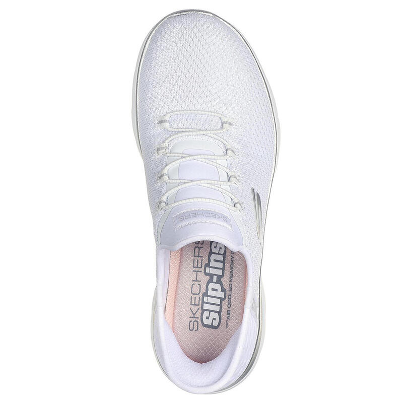 Baskets Femme Baskets Skechers SUMMITS-DIAMOND DREAM Blanc Blanc Skechers