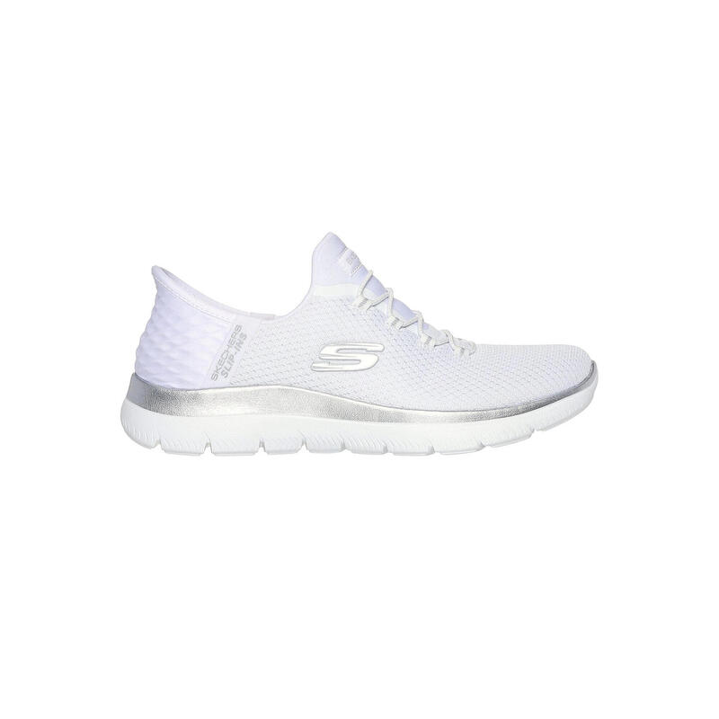 Baskets Femme Baskets Skechers SUMMITS-DIAMOND DREAM Blanc Blanc Skechers