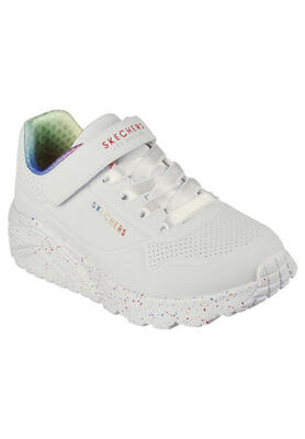 Sportschoenen skechers uno literainbow specks, wit, kinderen