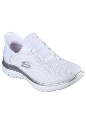 Baskets Femme Baskets Skechers SUMMITS-DIAMOND DREAM Blanc Blanc Skechers