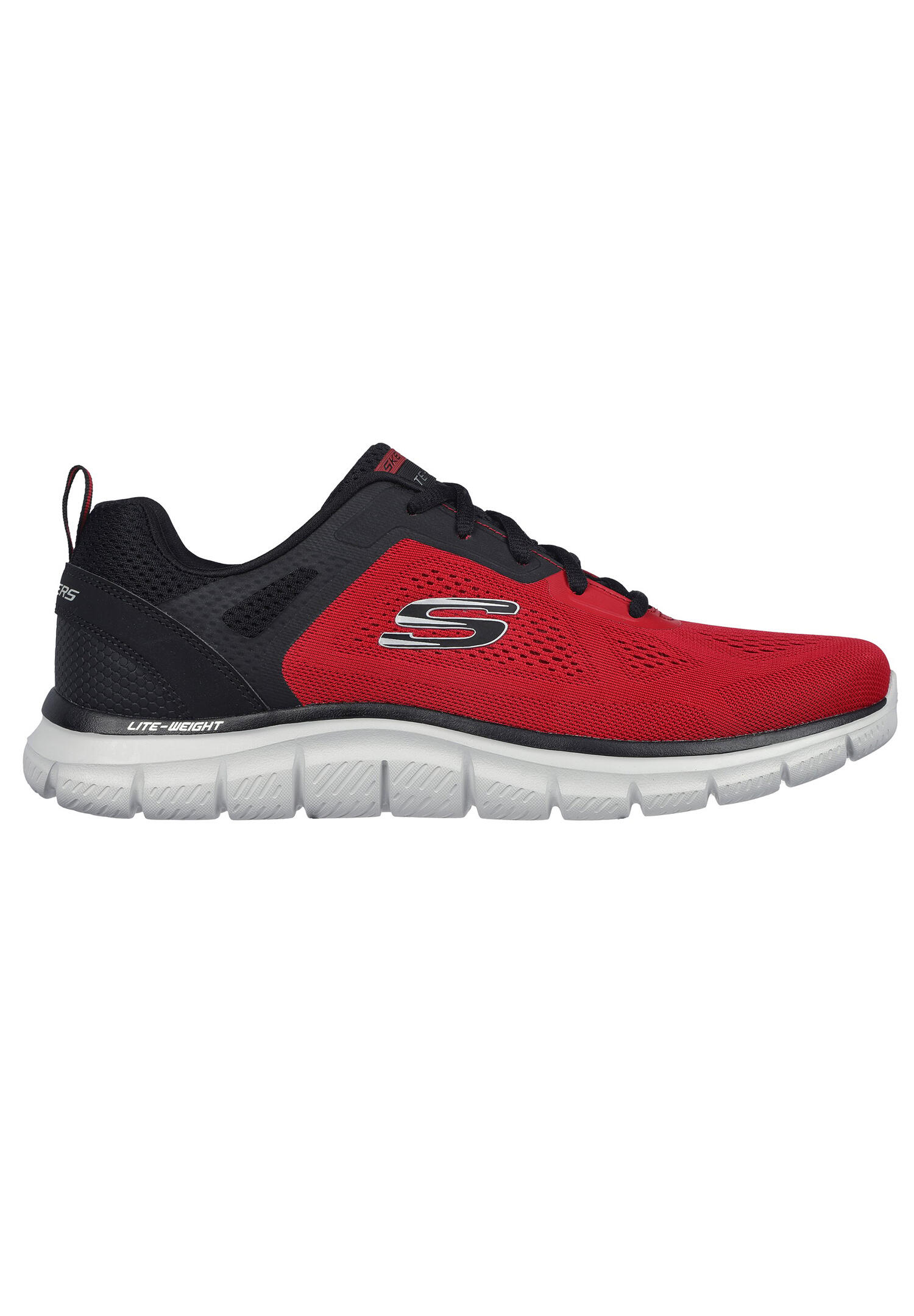 Skechers Sport Mens Track - Broader Sneakers Men Rot-Schwarz 232698 RDBK 2/5