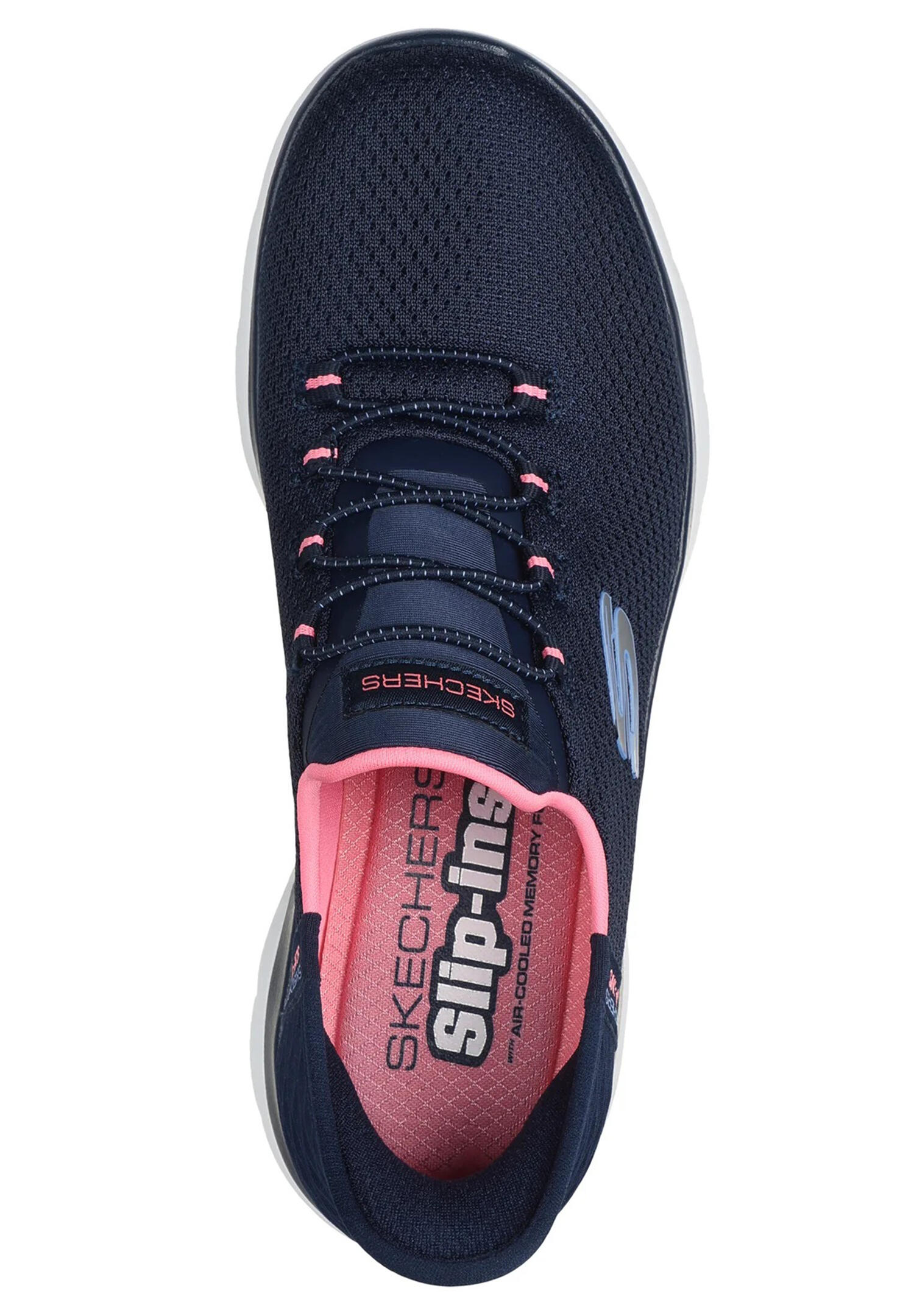 Baskets Femme Baskets Skechers SUMMITS-DIAMOND DREAM Bleu Bleu Skechers 3/7