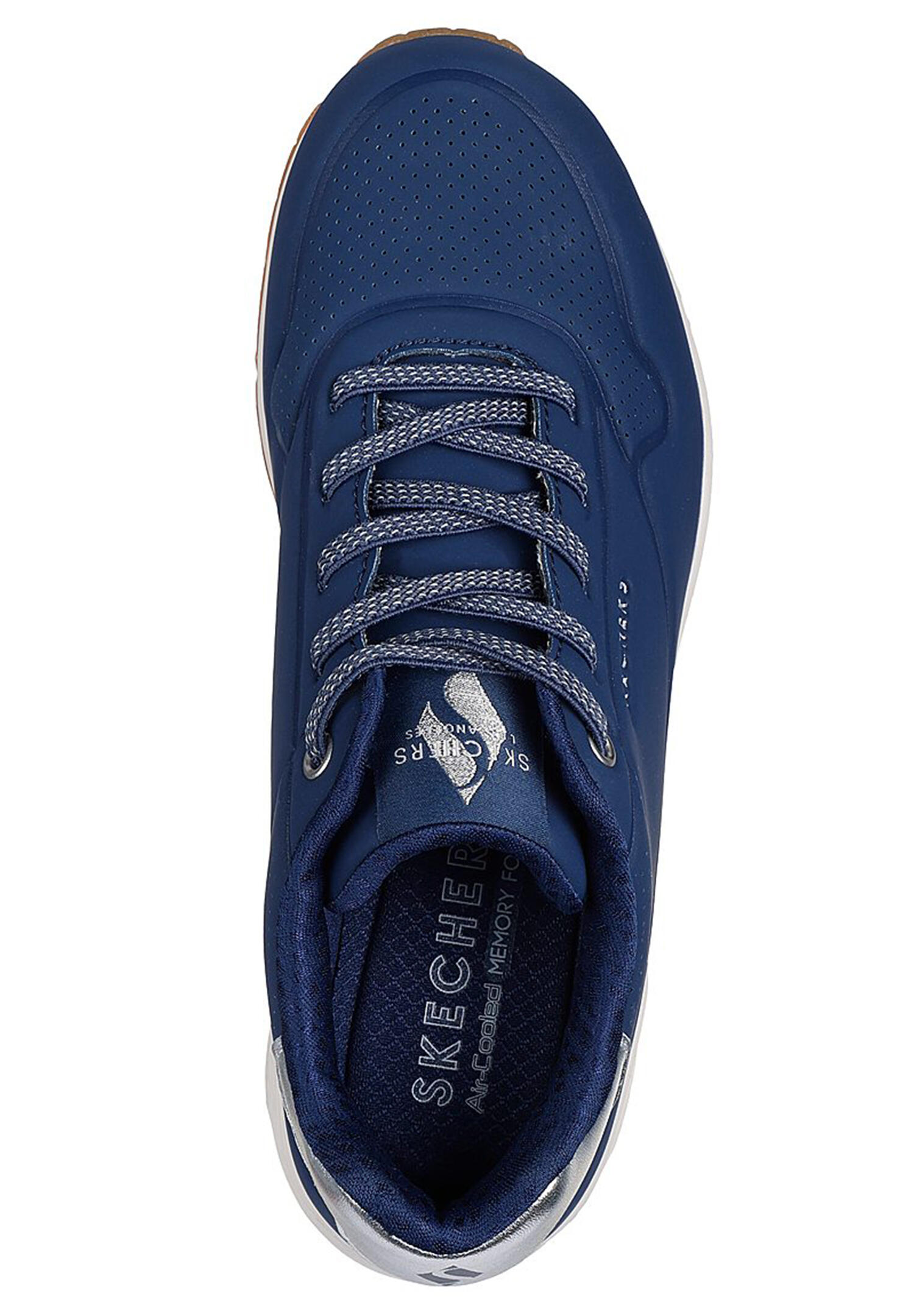 Ténis Skechers Modelo Shimmer Away Cor Azul 3/7