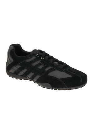 Geox UOMO SNAKE A - Herren Leder Sneaker U4507 A 022EK schwarz