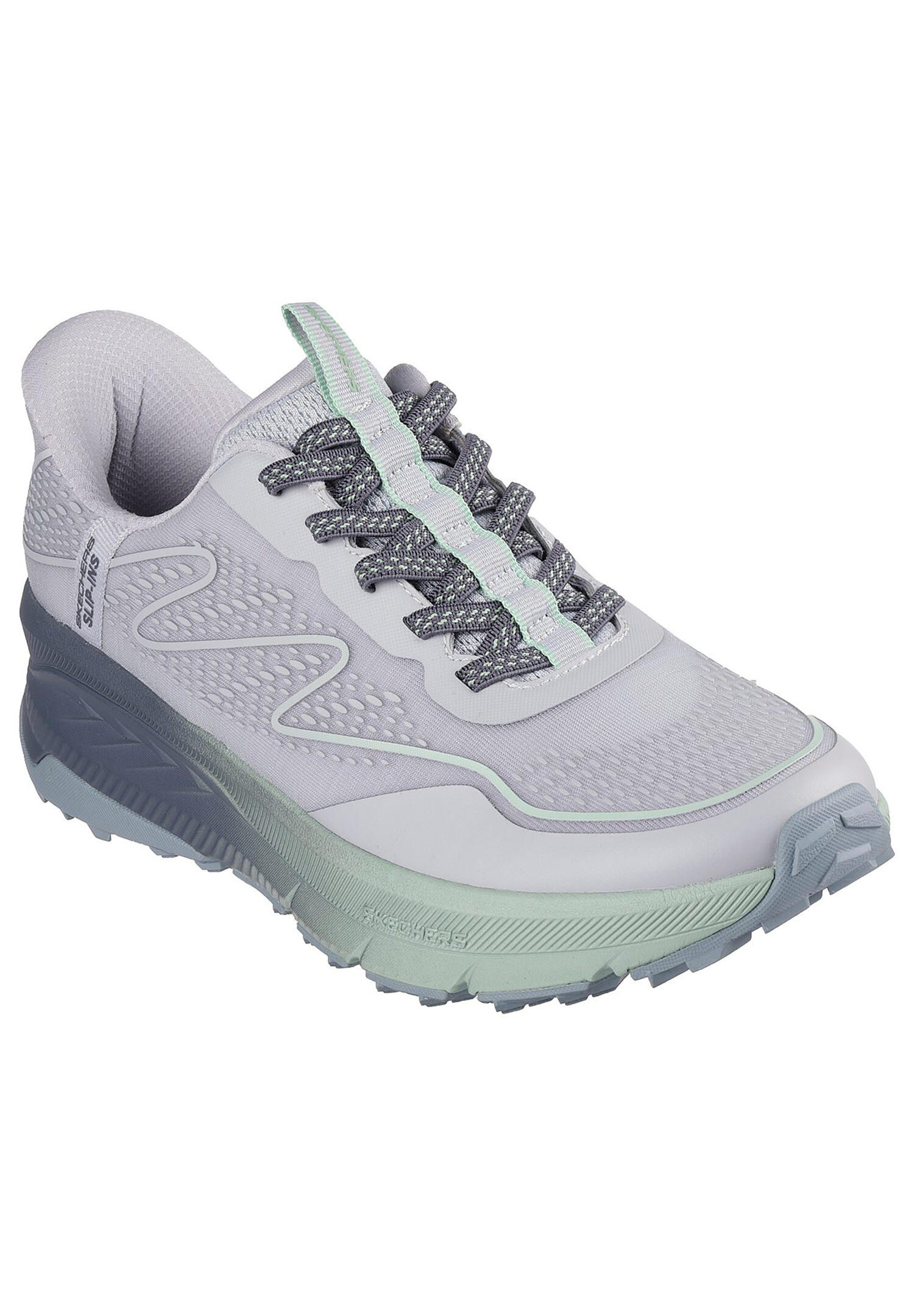 Pantofi Sport Skechers Model Slip-ins Switch Back Culoare Gri