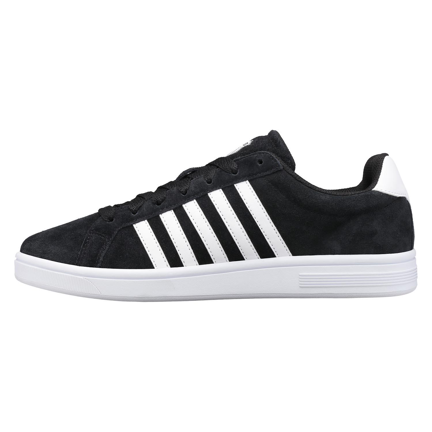 Zapatillas bajas K-SWISS Court Tiebreak SDE de gamuza negra con cordones 3/5