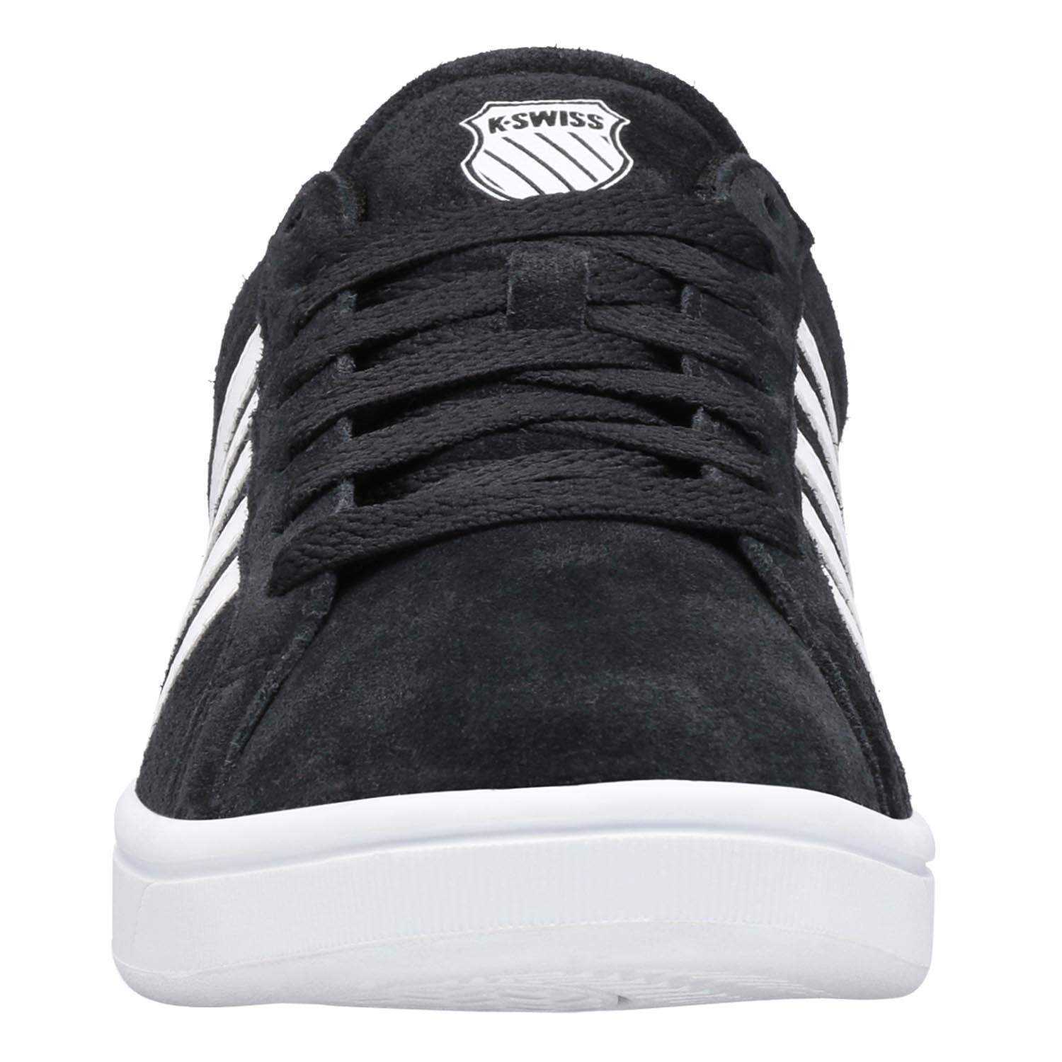 Zapatillas bajas K-SWISS Court Tiebreak SDE de gamuza negra con cordones 2/5