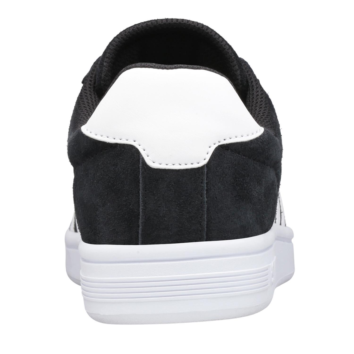 Zapatillas bajas K-SWISS Court Tiebreak SDE de gamuza negra con cordones 4/5