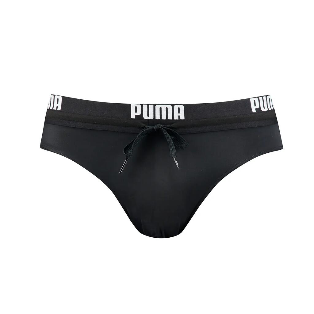 PUMA men's black swim trunks