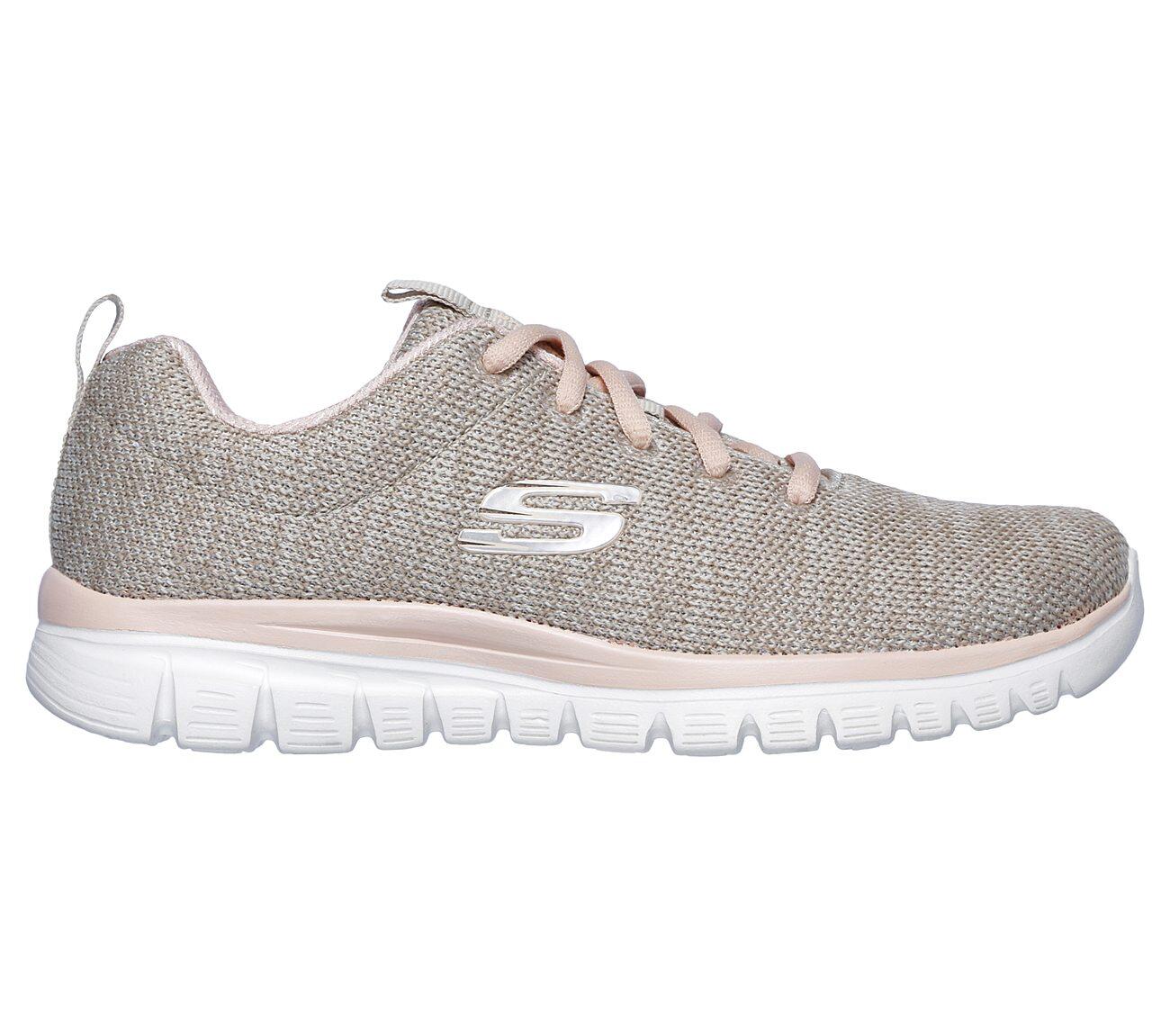 Zapatillas Deportivas Mujer Skechers Graceful-Twisted Fortune Beige 5/5