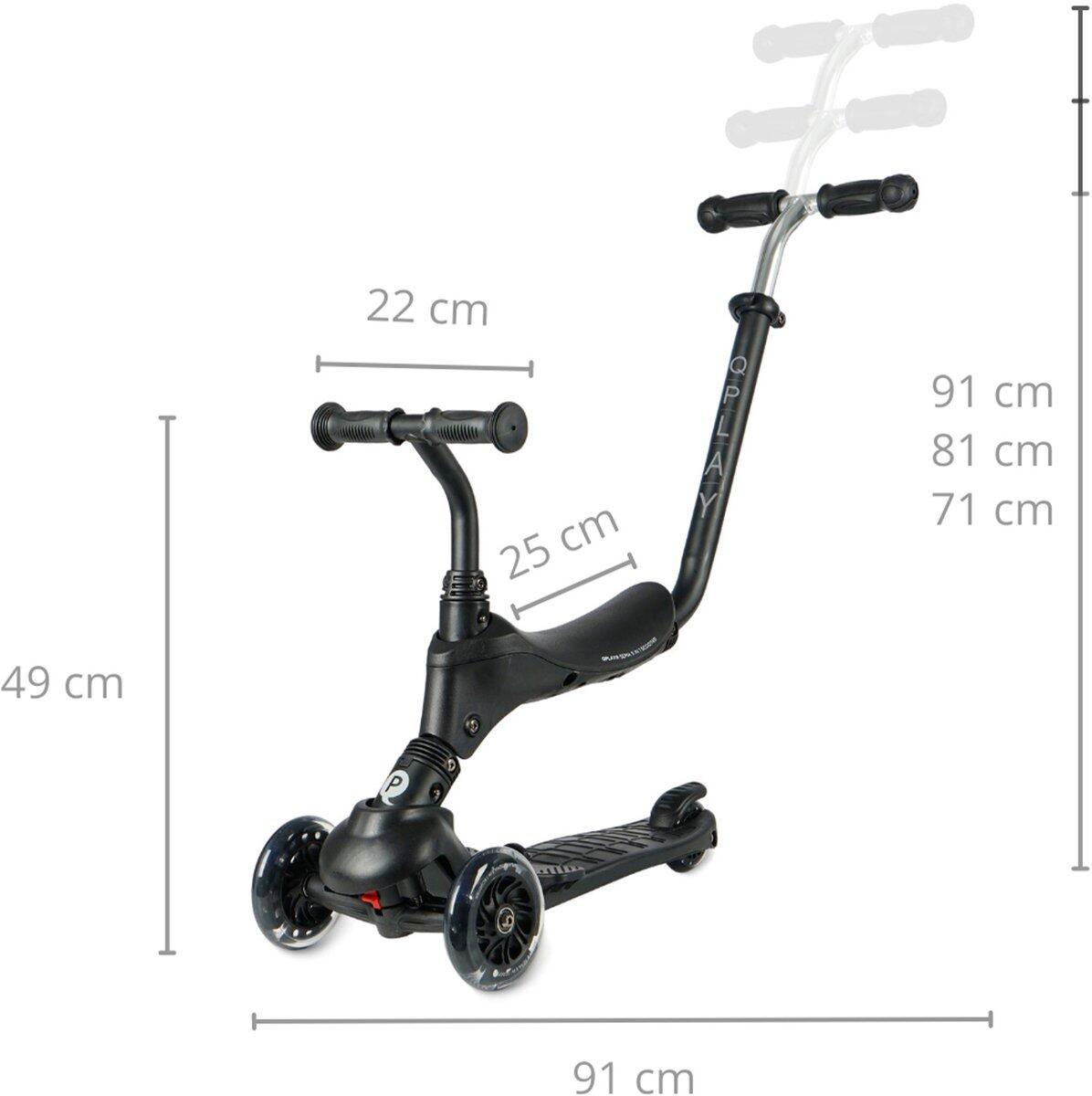 Qplay Sema Step - Monopattino Equilibrio 5-in-1 - Nero 5/7