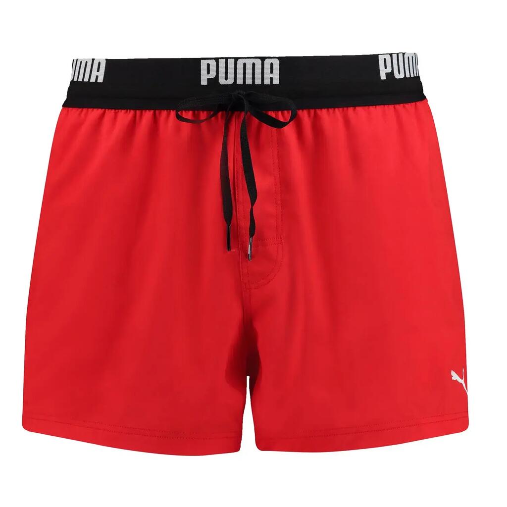 Puma Swim Logo quick-dry men's swim shorts - red
