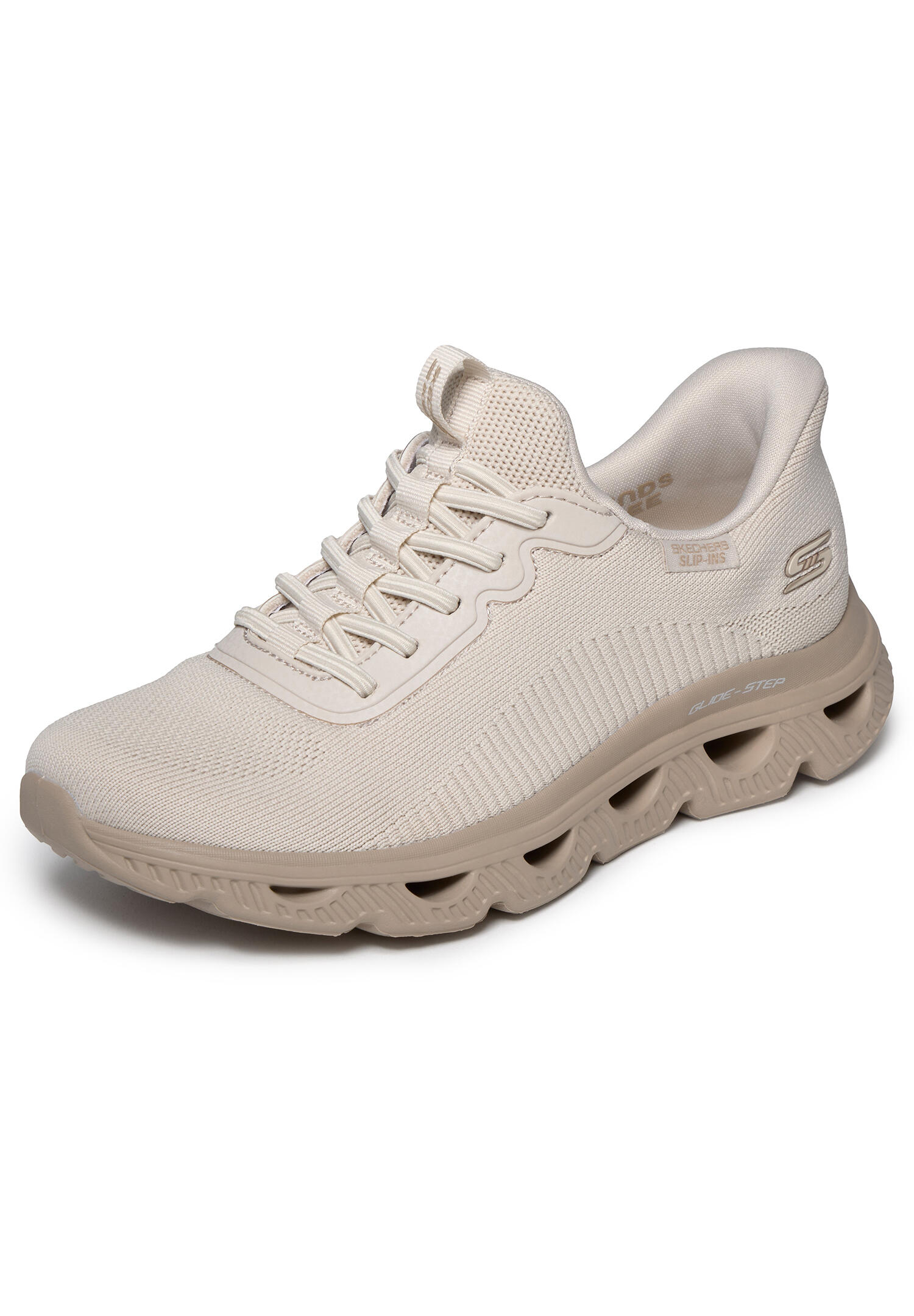 Skechers Damen Slip-ins BOBS Sport Arc Waves Sneaker 117629 NAT Nature 2/5