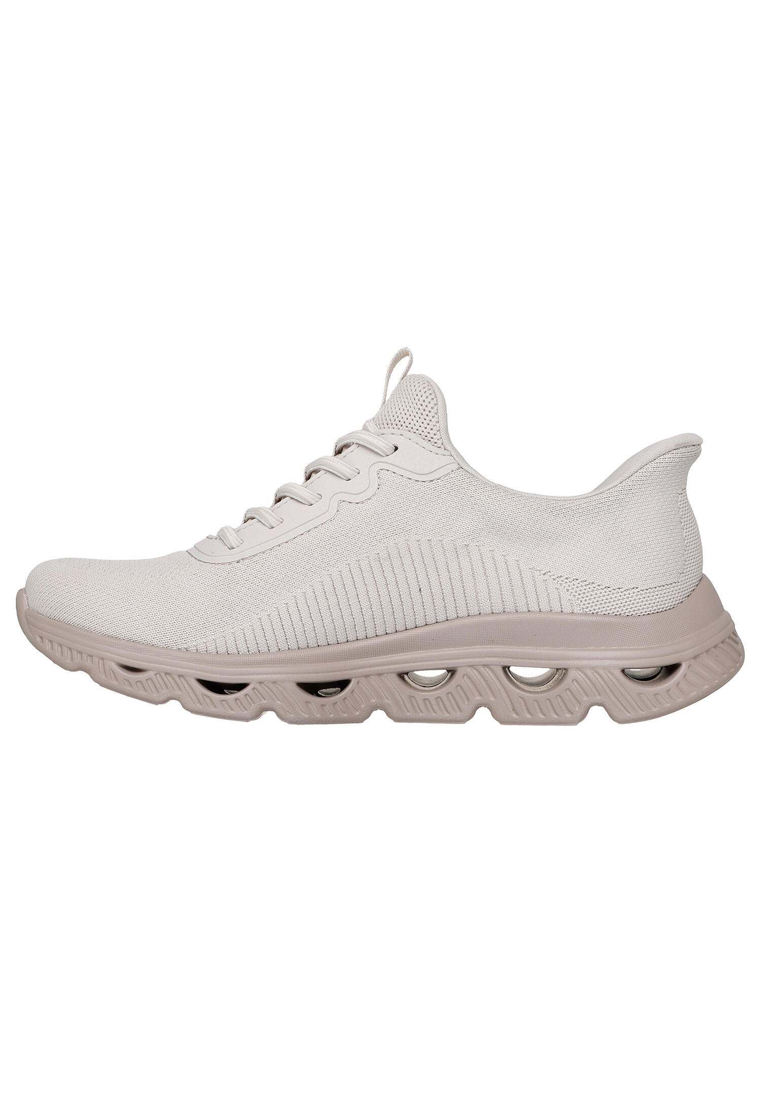 Skechers Damen Slip-ins BOBS Sport Arc Waves Sneaker 117629 NAT Nature 5/5